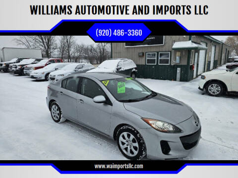 2013 Mazda MAZDA3 for sale at WILLIAMS AUTOMOTIVE AND IMPORTS LLC in Neenah WI