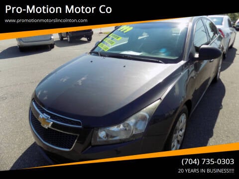 2014 Chevrolet Cruze for sale at Pro-Motion Motor Co in Lincolnton NC