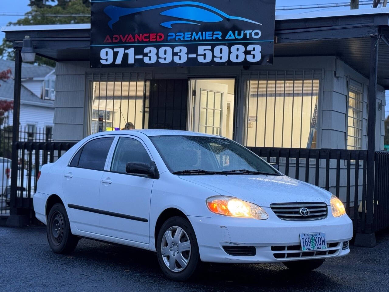 2003 Toyota Corolla for sale at Advanced Premier Auto Portland in Portland, OR