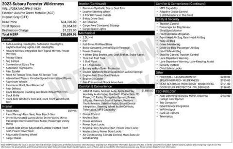 2023 Subaru Forester Wilderness