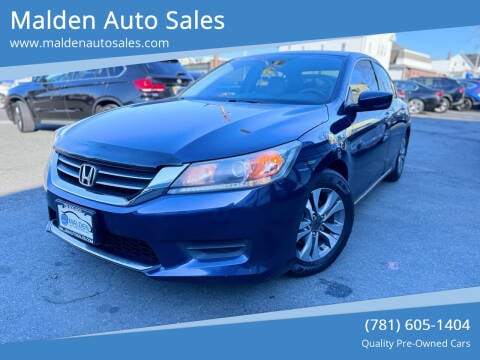 2014 Honda Accord for sale at Malden Auto Sales in Malden MA