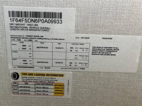 2023 Ford Motorhome Chassis