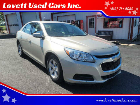 2016 Chevrolet Malibu Limited for sale at Lovett Used Cars Inc. in Spencer IN