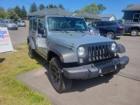 2014 Jeep Wrangler Unlimited for sale at MGM Auto Sales in Cortland NY