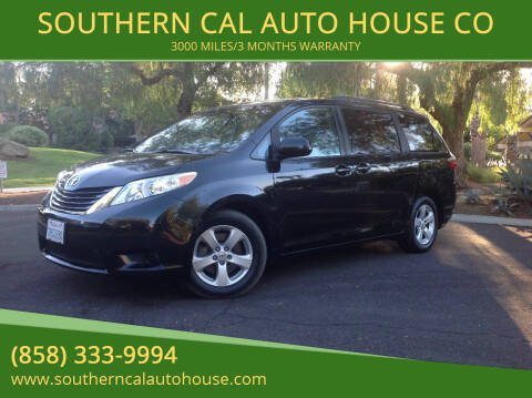 2015 Toyota Sienna for sale at SOUTHERN CAL AUTO HOUSE in San Diego CA