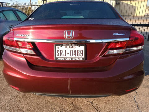 2014 Honda Civic for sale at Auto Haus Imports in Grand Prairie TX