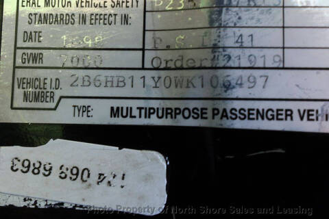 1998 Dodge Ram Van 1500