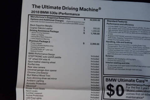 2018 BMW 5 Series 530e iPerformance