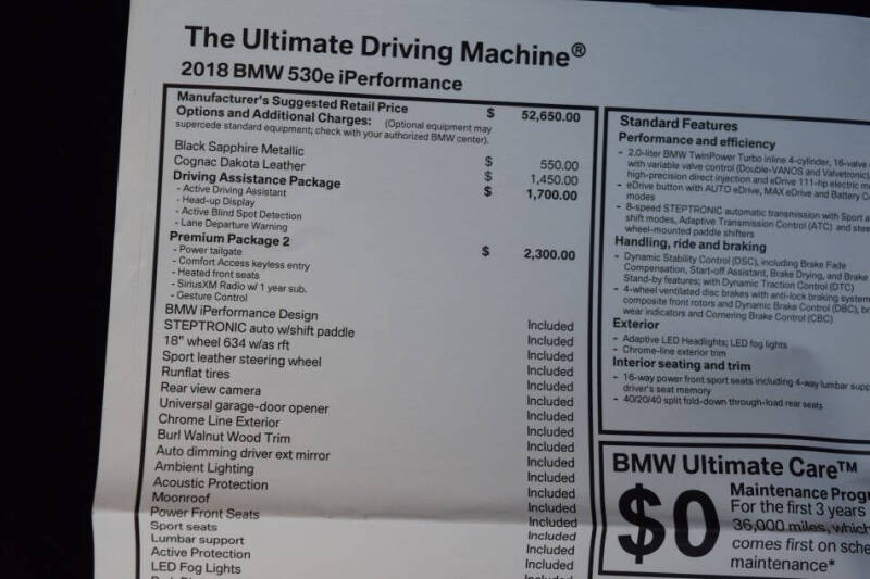 2018 BMW 5 Series 530e iPerformance