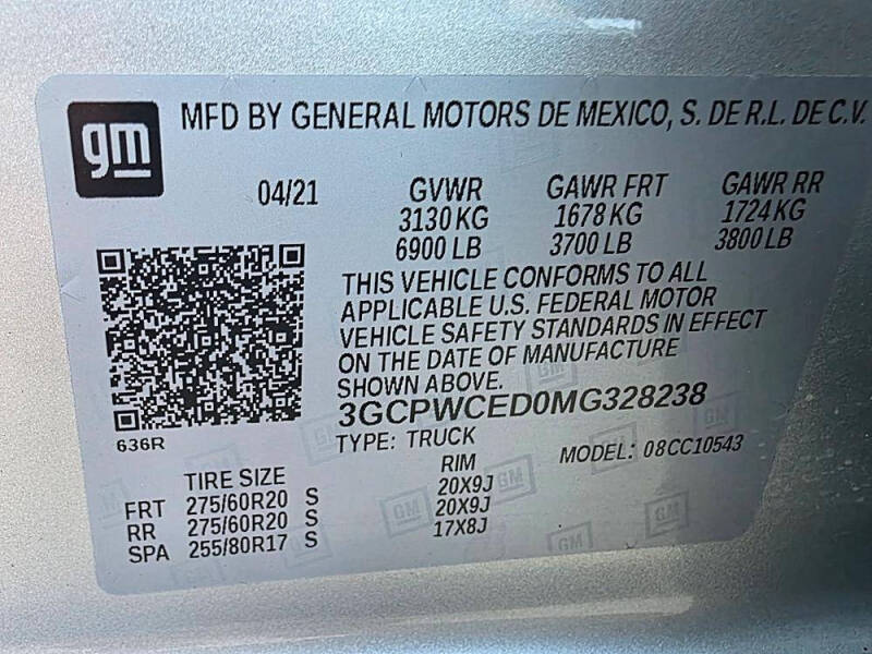 2021 Chevrolet Silverado 1500