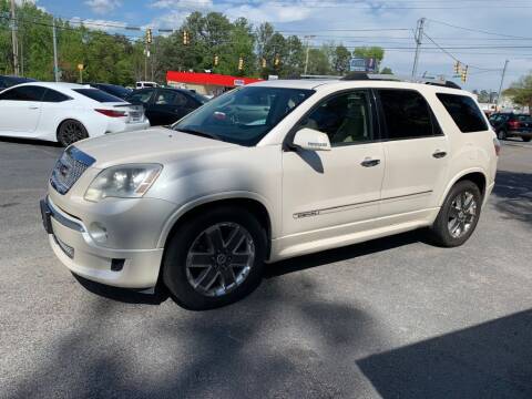2011 GMC Acadia for sale at JM AUTO SALES LLC in West Columbia SC