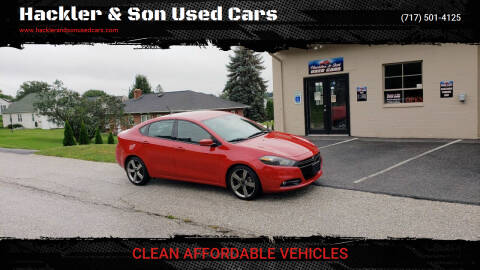 2014 Dodge Dart for sale at Hackler & Son Used Cars in Red Lion PA