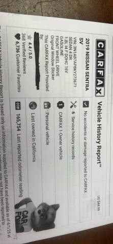 2019 Nissan Sentra SV