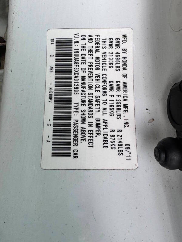 2012 Acura TL w/Tech