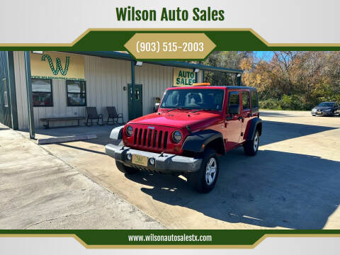 2011 Jeep Wrangler Unlimited for sale at Wilson Auto Sales in Chandler TX