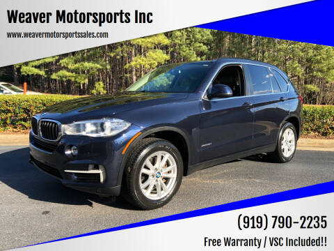 2015 BMW X5 for sale at Weaver Motorsports Inc in Cary NC