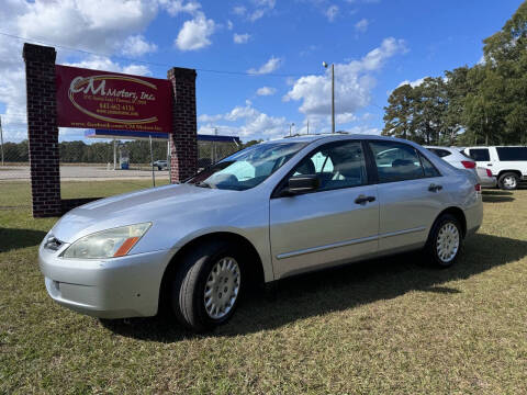 2004 Honda Accord for sale at C M Motors Inc in Florence SC