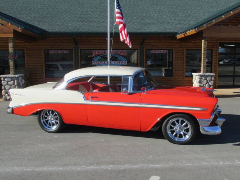 1956 Chevrolet Bel Air for sale at Ross Customs Muscle Cars LLC in Goodrich MI