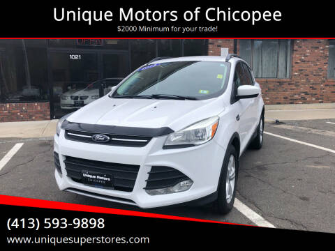 2015 Ford Escape for sale at Unique Motors of Chicopee in Chicopee MA