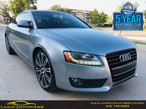 2009 Audi A5 for sale at LUXURY UNLIMITED AUTO SALES in San Antonio TX