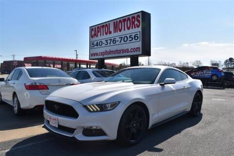 2017 Ford Mustang for sale at Capitol Motors in Fredericksburg VA