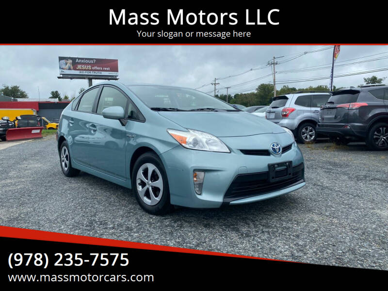 2014 Toyota Prius for sale at Mass Motors LLC in Worcester MA