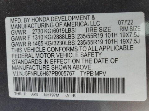 2023 Honda Odyssey Touring
