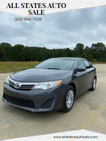 2012 Toyota Camry for sale at AllStates Auto Sales in Fuquay Varina NC