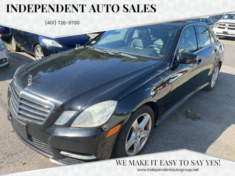 2012 Mercedes-Benz E-Class for sale at Independent Auto Sales in Pawtucket RI