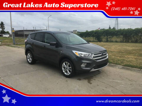 2017 Ford Escape for sale at Great Lakes Auto Superstore in Waterford Township MI