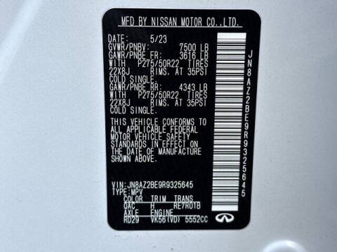 2024 Infiniti QX80 Sensory