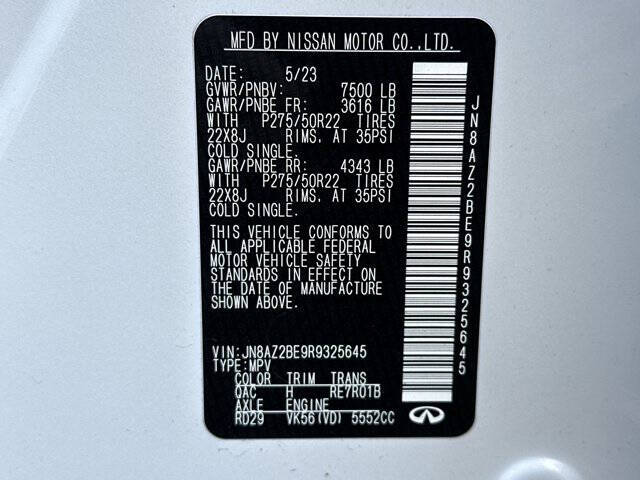 2024 Infiniti QX80 Sensory