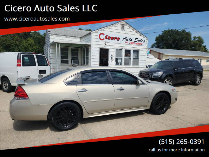 2012 Chevrolet Impala for sale at Cicero Auto Sales LLC in Des Moines IA