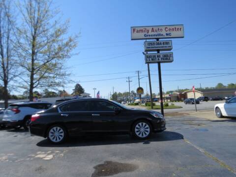 2015 Honda Accord for sale at FAMILY AUTO CENTER in Greenville NC