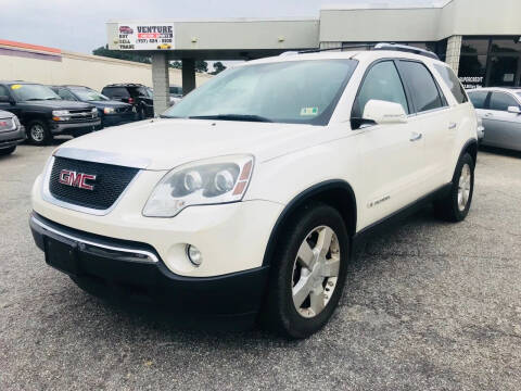 2008 GMC Acadia for sale at VENTURE MOTOR SPORTS in Chesapeake VA