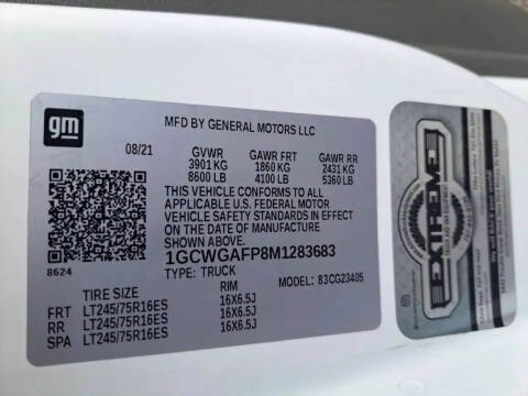 2021 Chevrolet Express 2500