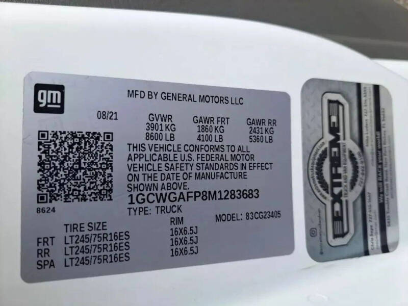 2021 Chevrolet Express 2500