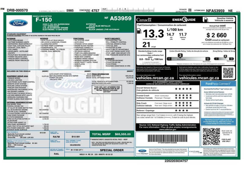 2022 Ford F-150 Tremor