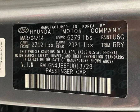 2015 Hyundai Genesis 3.8L