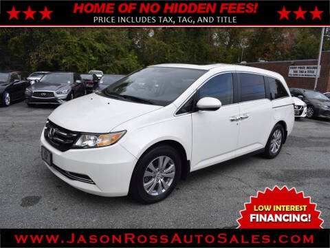 2017 Honda Odyssey for sale at Jason Ross Auto Sales in Burlington NC