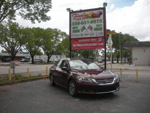 2013 Honda Accord for sale at FLORIDA USED CARS INC in Fort Myers FL