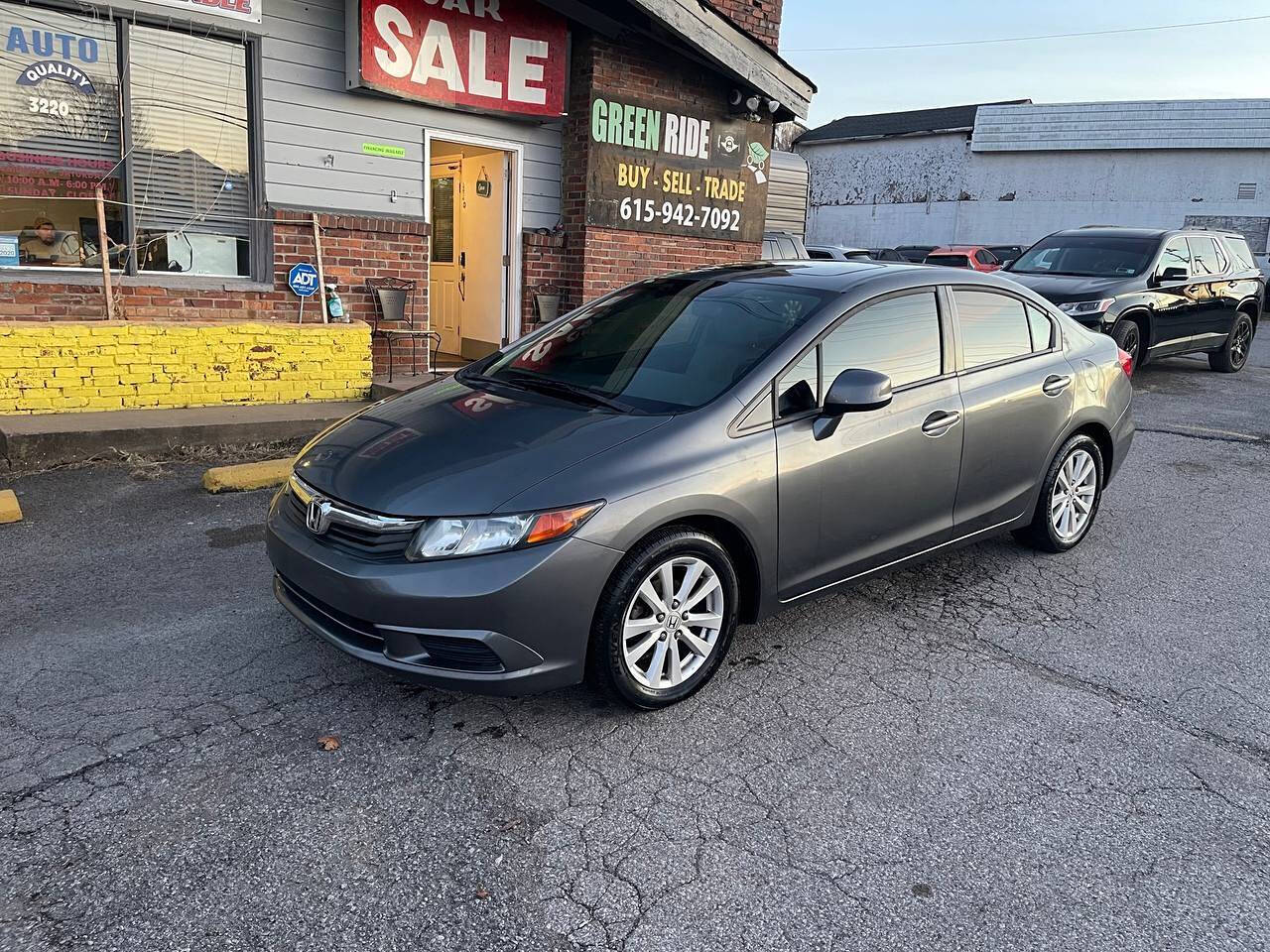 2012 Honda Civic for sale at Green Ride LLC in NASHVILLE, TN