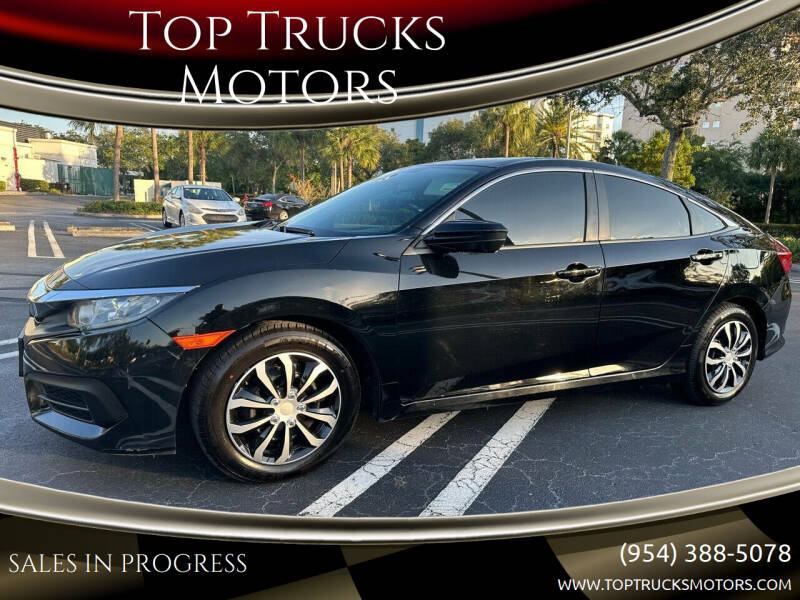 2016 Honda Civic for sale at Top Trucks Motors in Pompano Beach FL