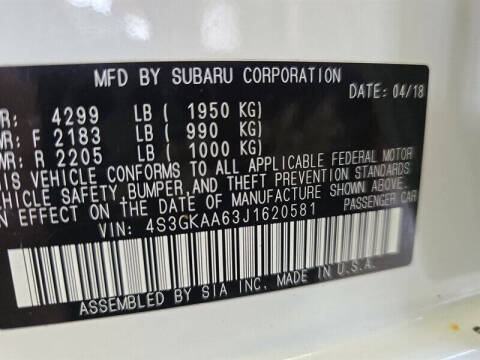 2018 Subaru Impreza 2.0i