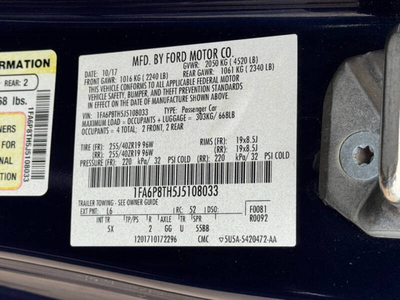 2018 Ford Mustang EcoBoost Premium