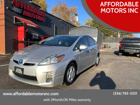 2010 Toyota Prius for sale at AFFORDABLE MOTORS INC in Winston Salem NC