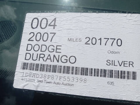 2007 Dodge Durango SXT