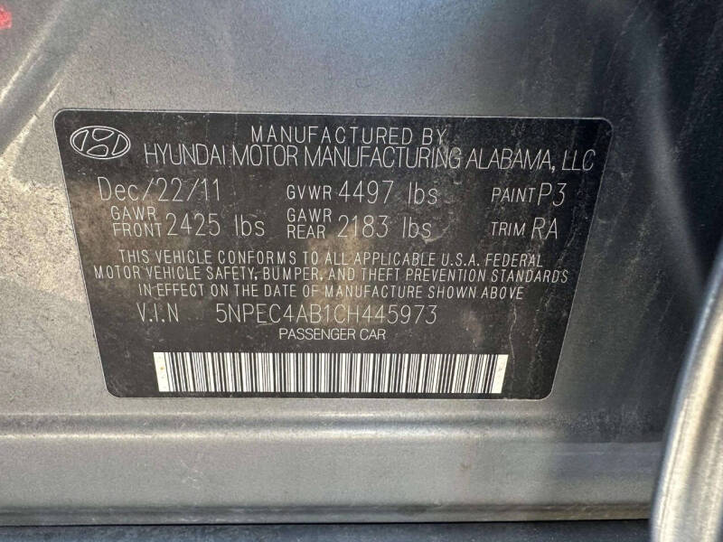 2012 Hyundai Sonata Limited 2.0T