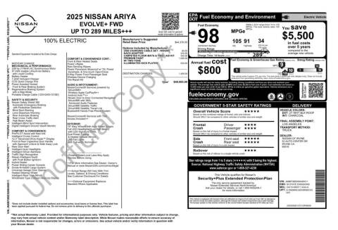 2025 Nissan Ariya Evolve+