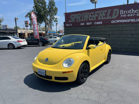 2007 Volkswagen New Beetle Convertible for sale at SPRINGFIELD BROTHERS LLC in Fullerton CA